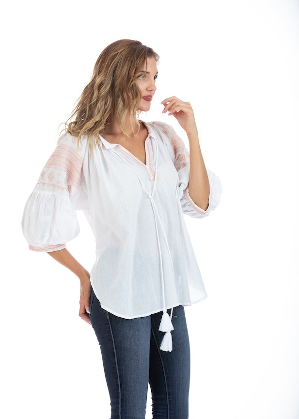 Salma Blush Blouse