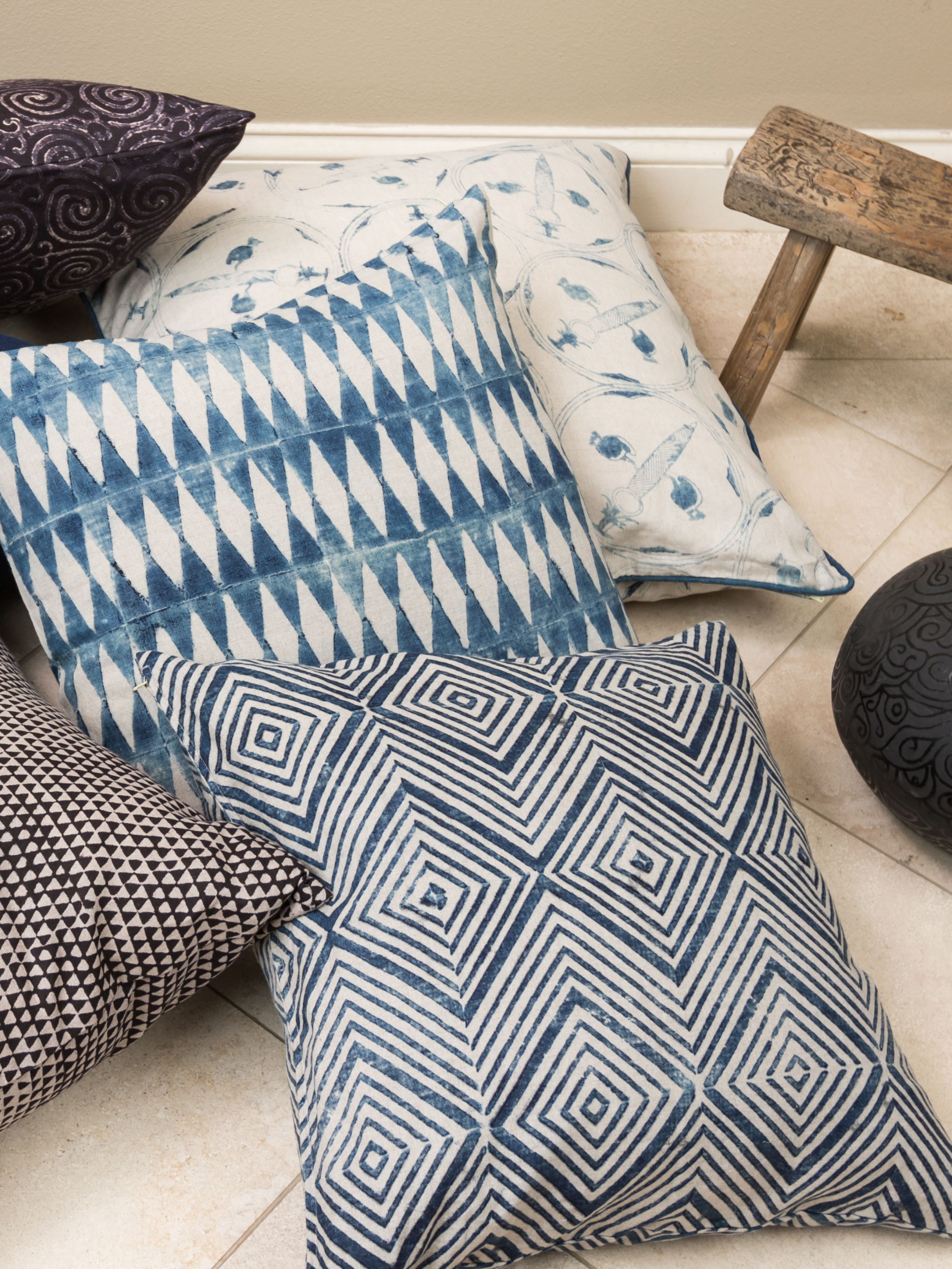 Ashante Indigo Decorative Pillow
