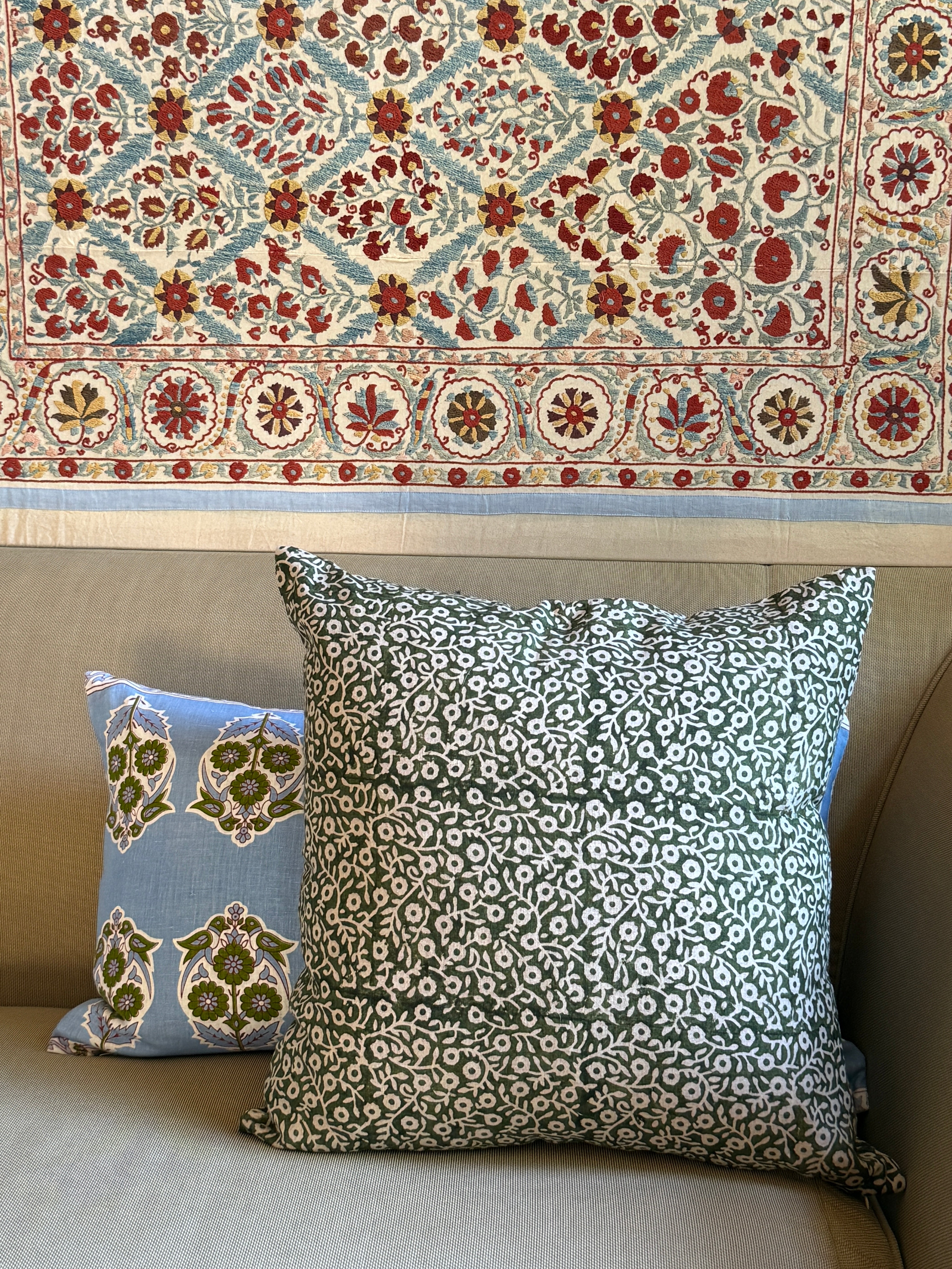 Zennia Moss Green Decorative Pillow Cover