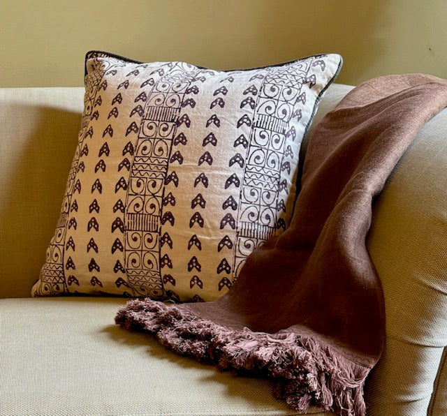 Zambia Cinnamon Decorative Pillow Cover