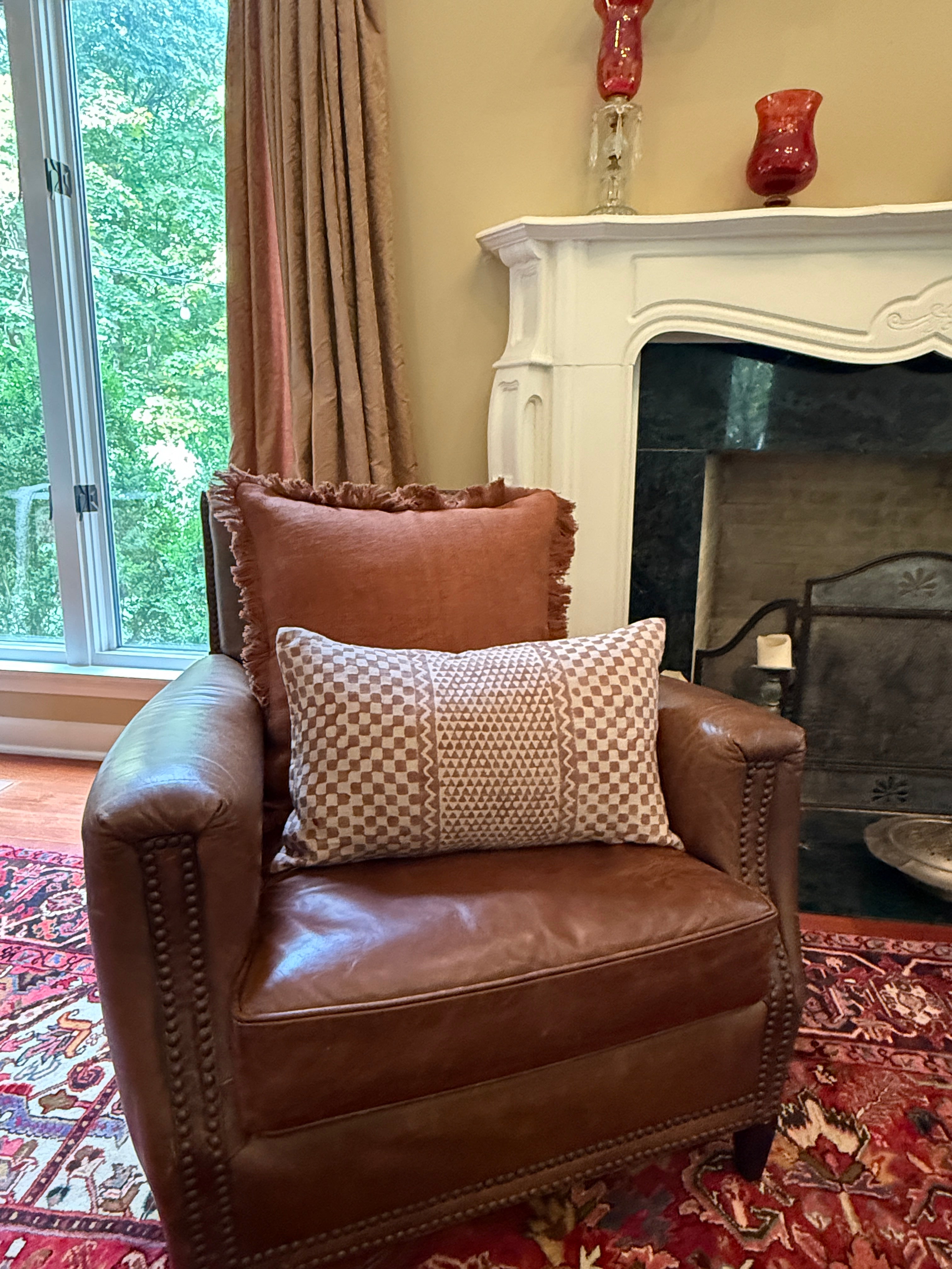 Prayag Cinnamon Decorative Pillow Cover