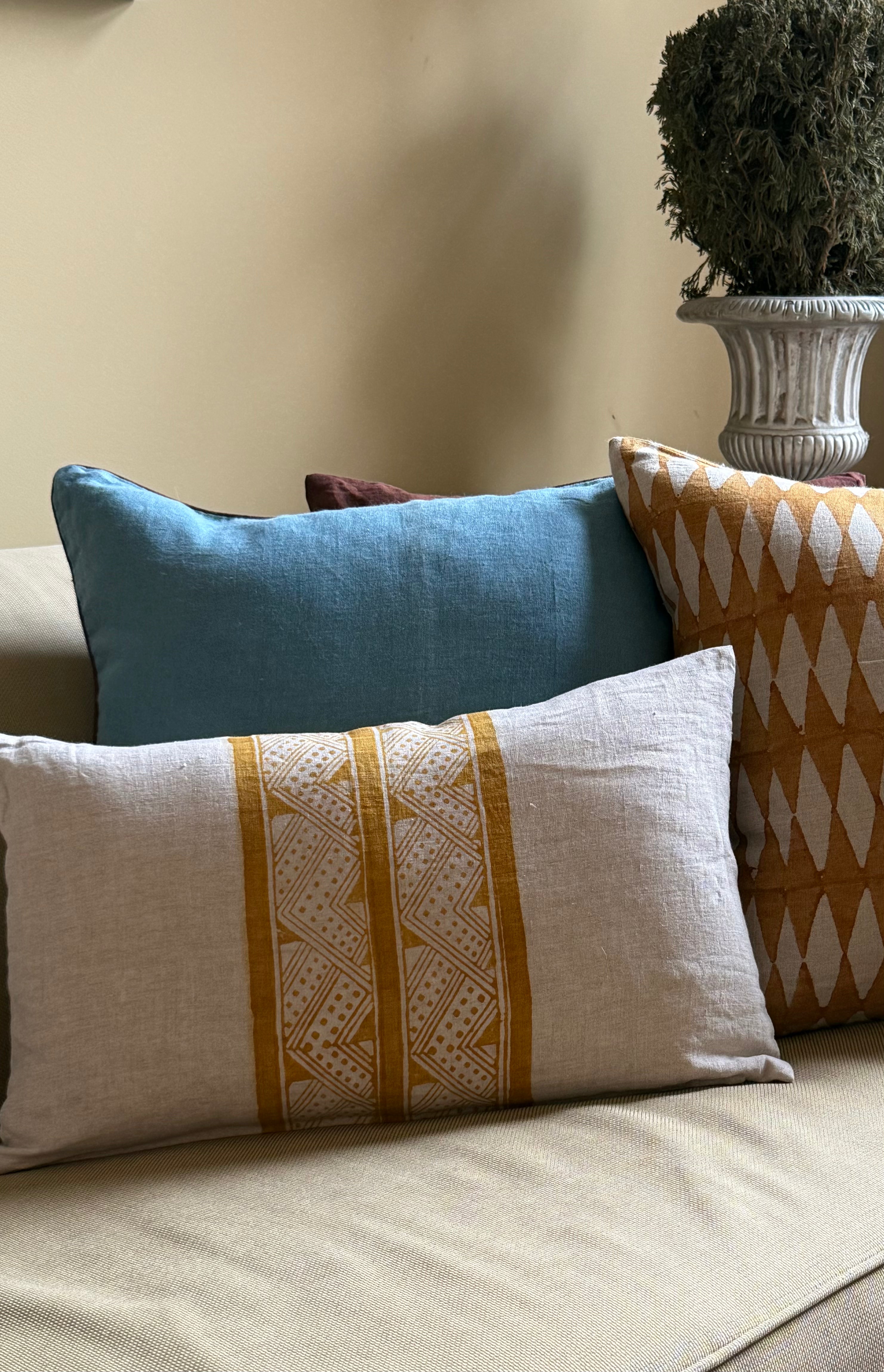 Mancala Ochre Decorative Pillow