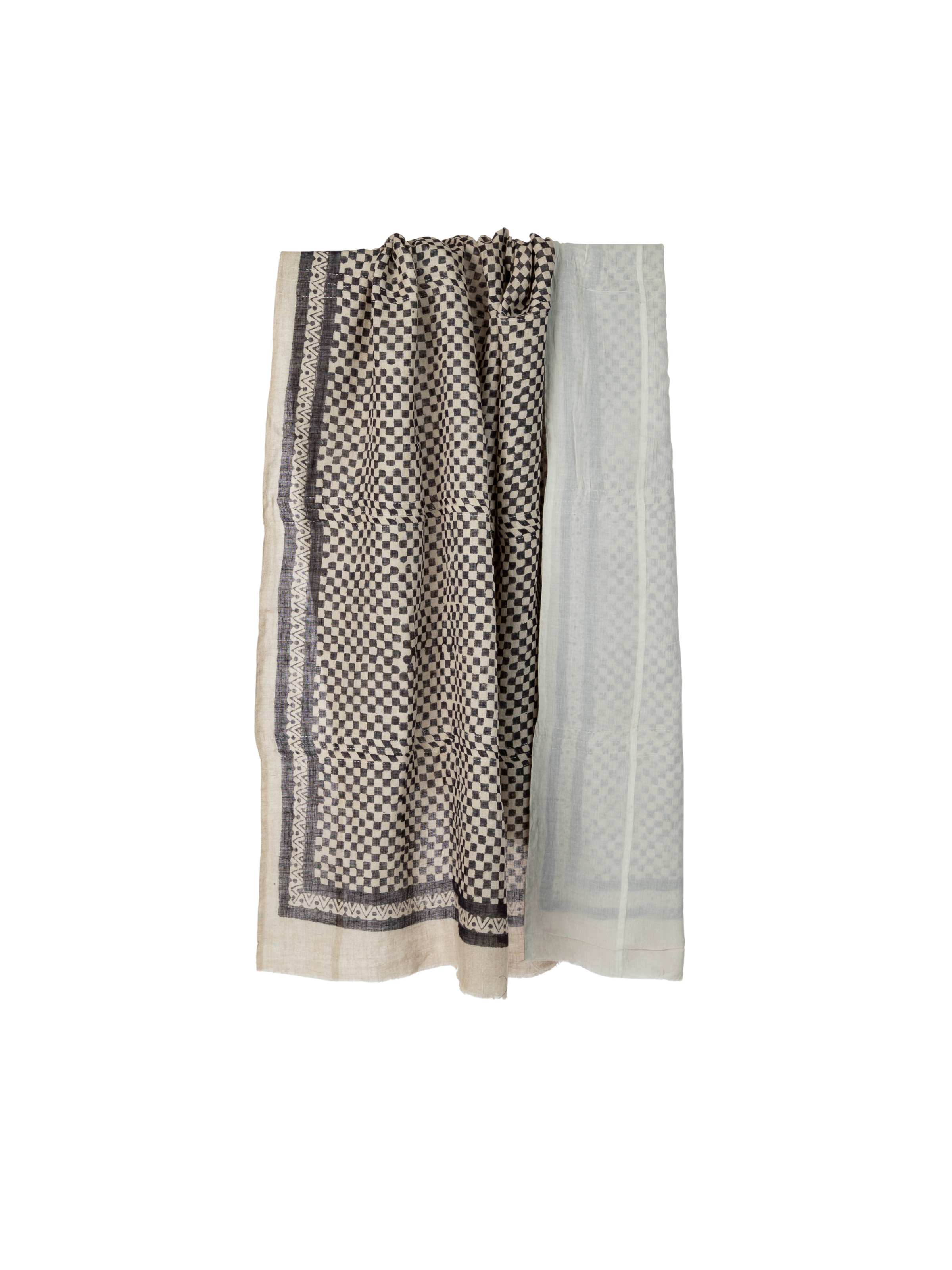 Samburu Charcoal Sheer Linen Throw
