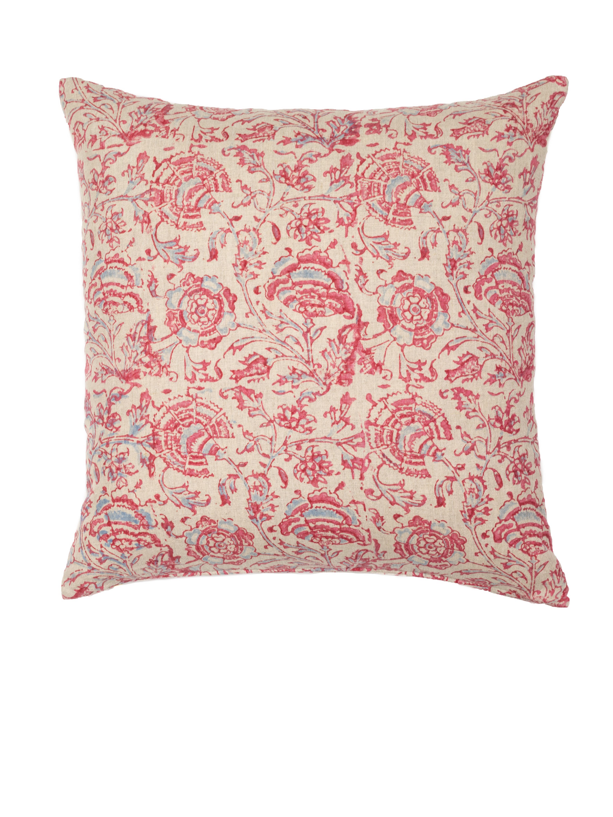 Shenaz Vintage Red & Blue Decorative Pillow Cover