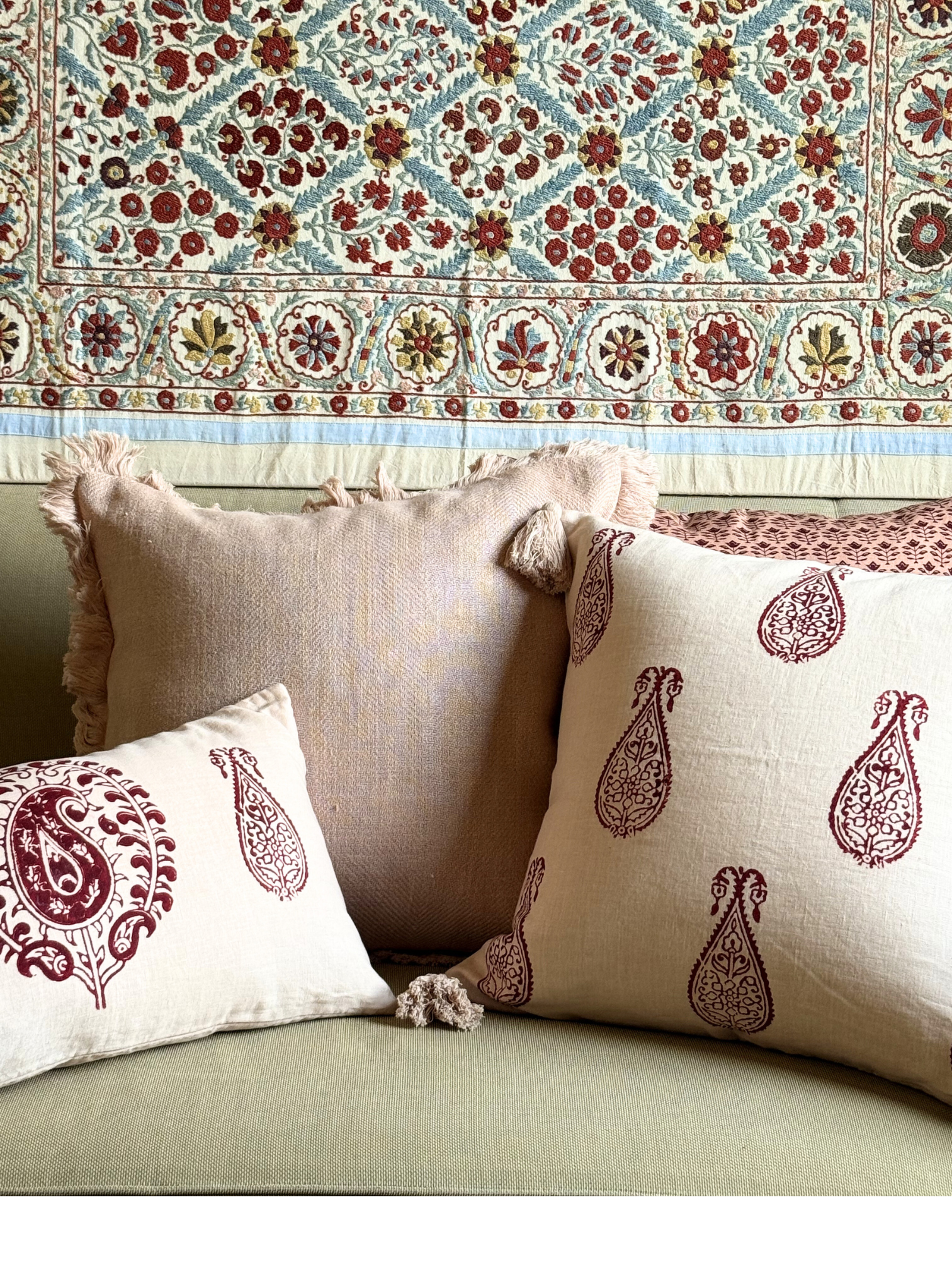 Tashkent Plum Lumbar Pillow Cover