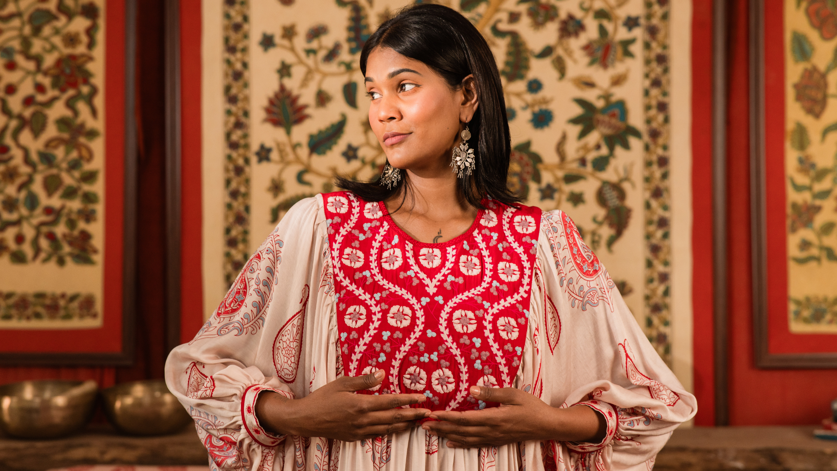 hand embroidery by banjara women