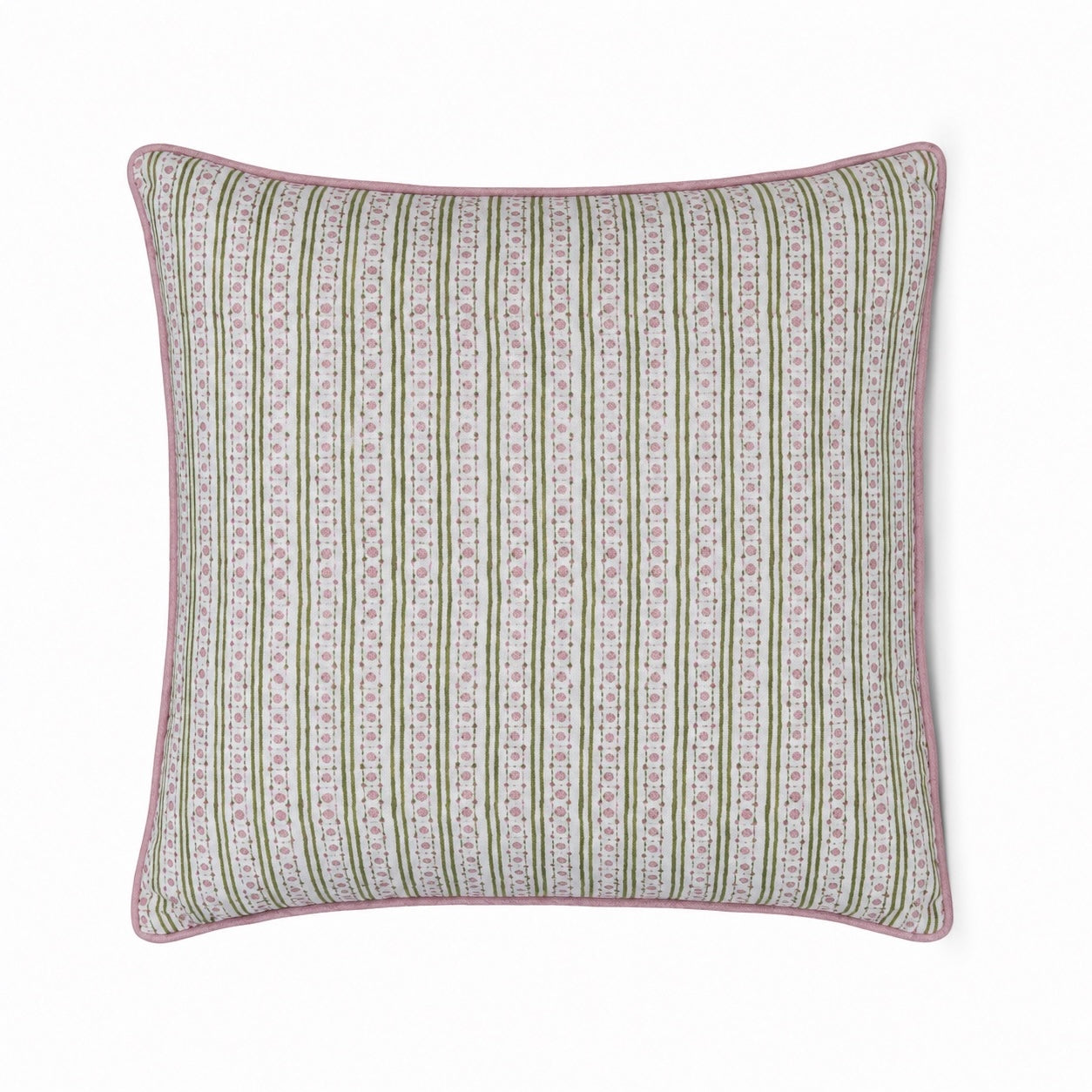 Dora Pistachio & Rose Decorative Pillow Cover