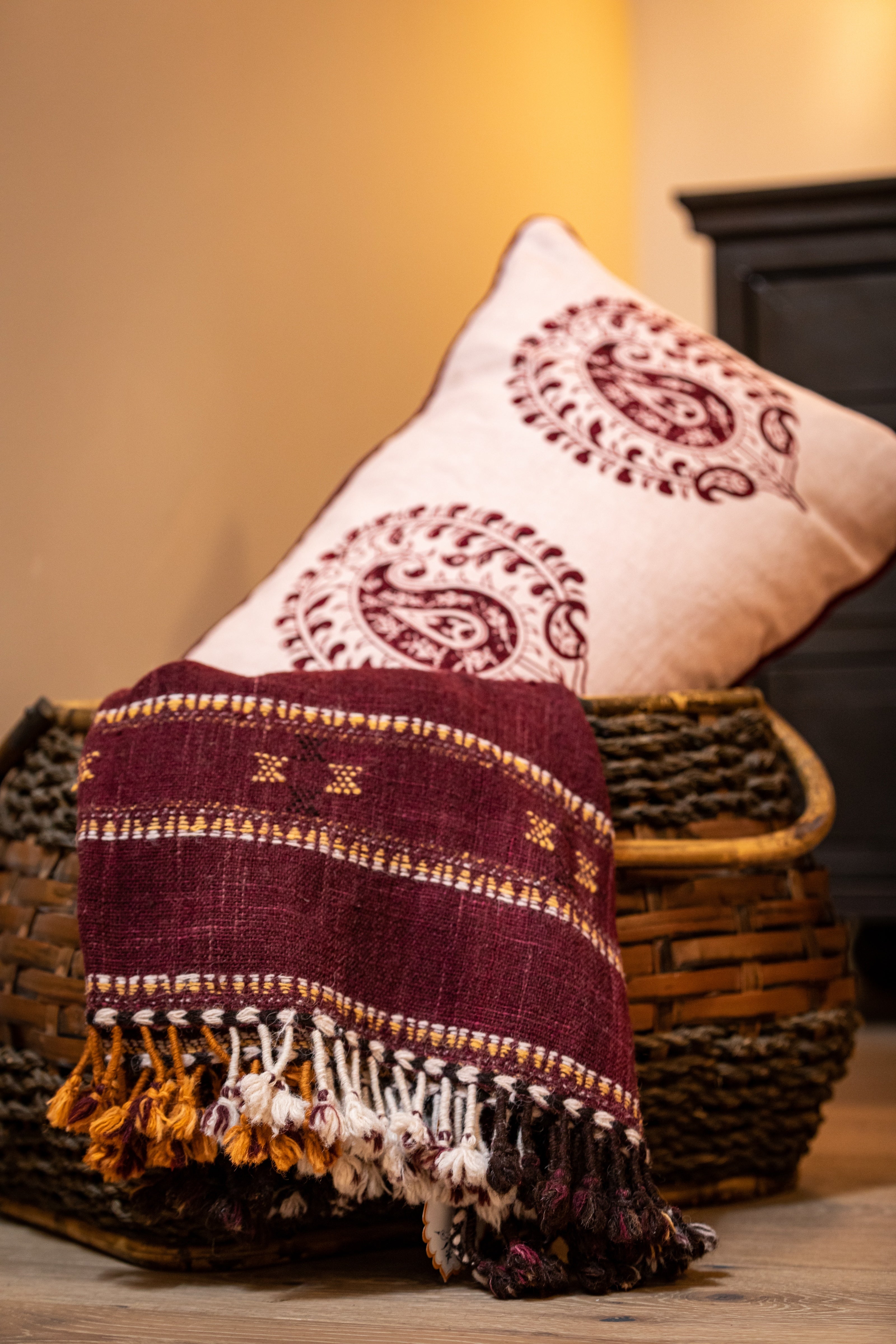Mehr Plum Lumbar Pillow Cover