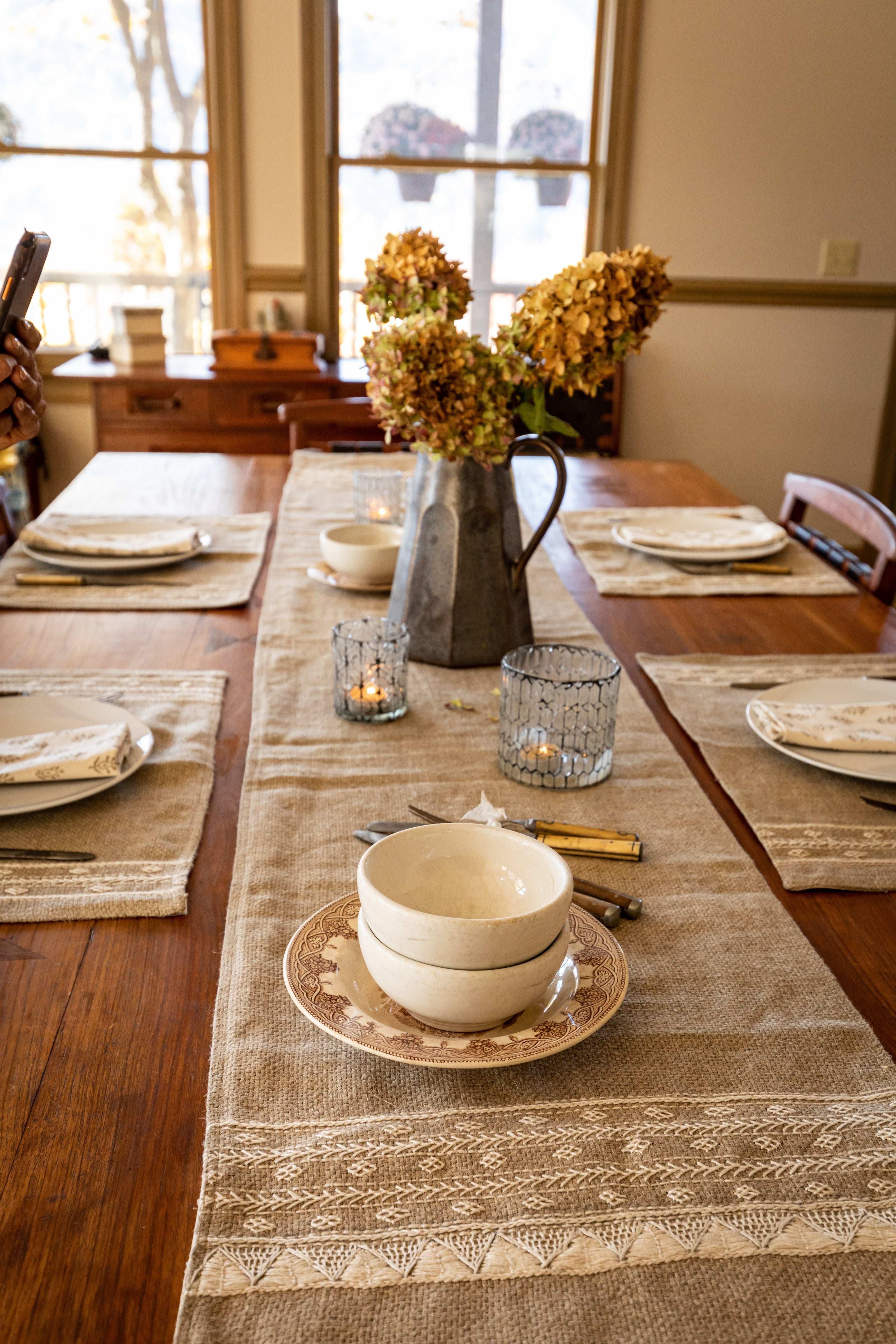 Lambada Embroidered Table Runner