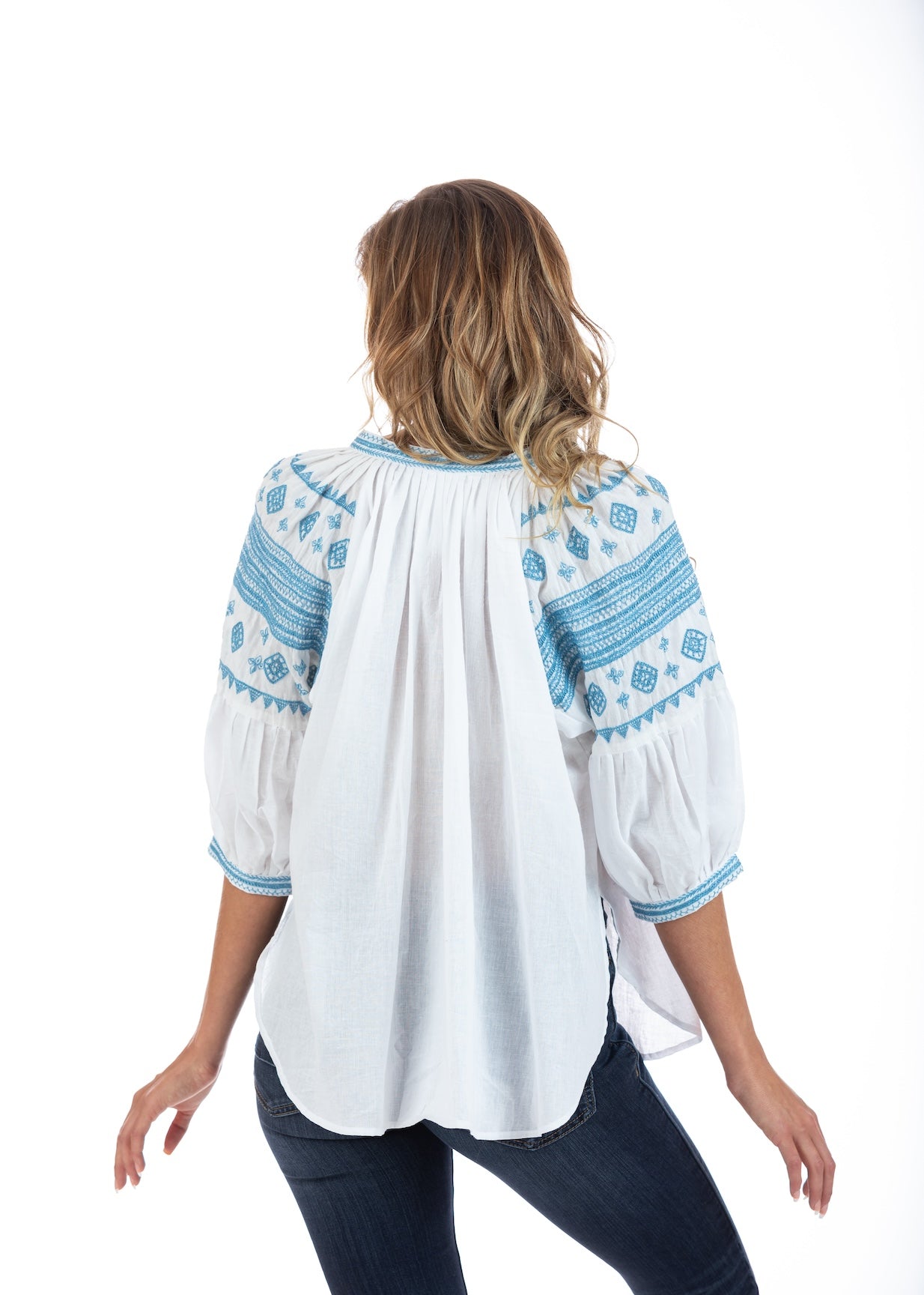 Salma Cornflower Blue Blouse