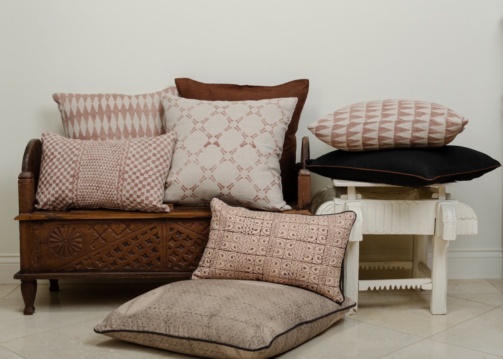 Samburu Clay Lumbar Pillow Cover