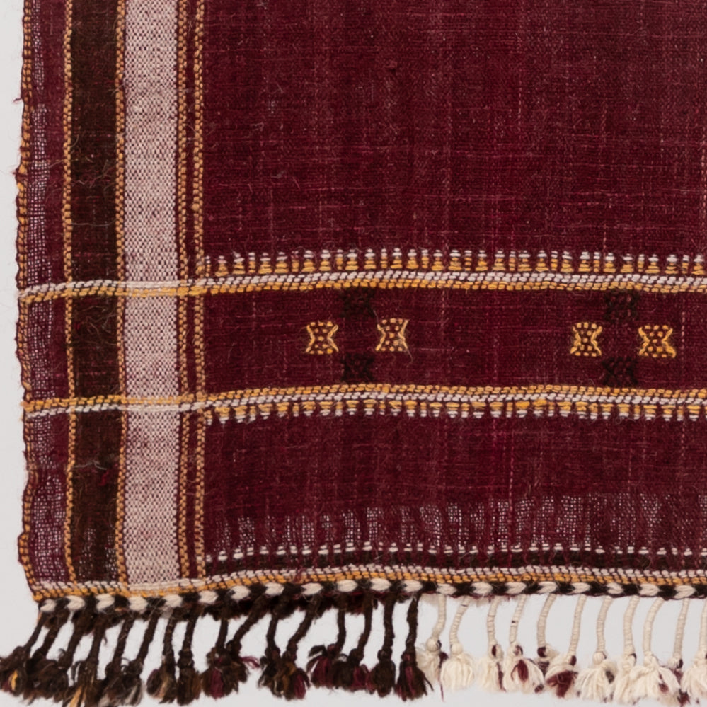 Kutch Plum Wool Throw