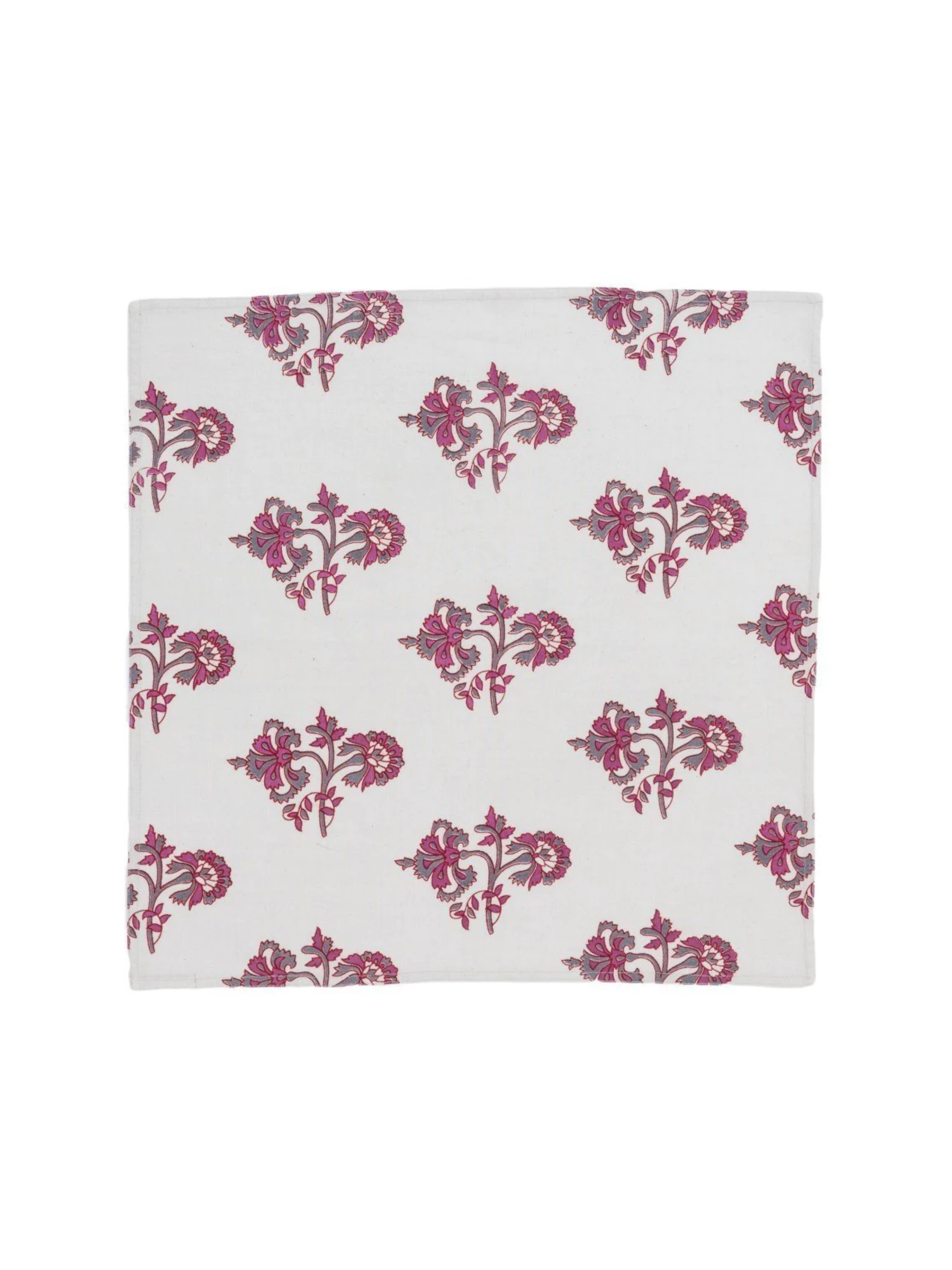 Carnation Berry And Slate Napkin Set