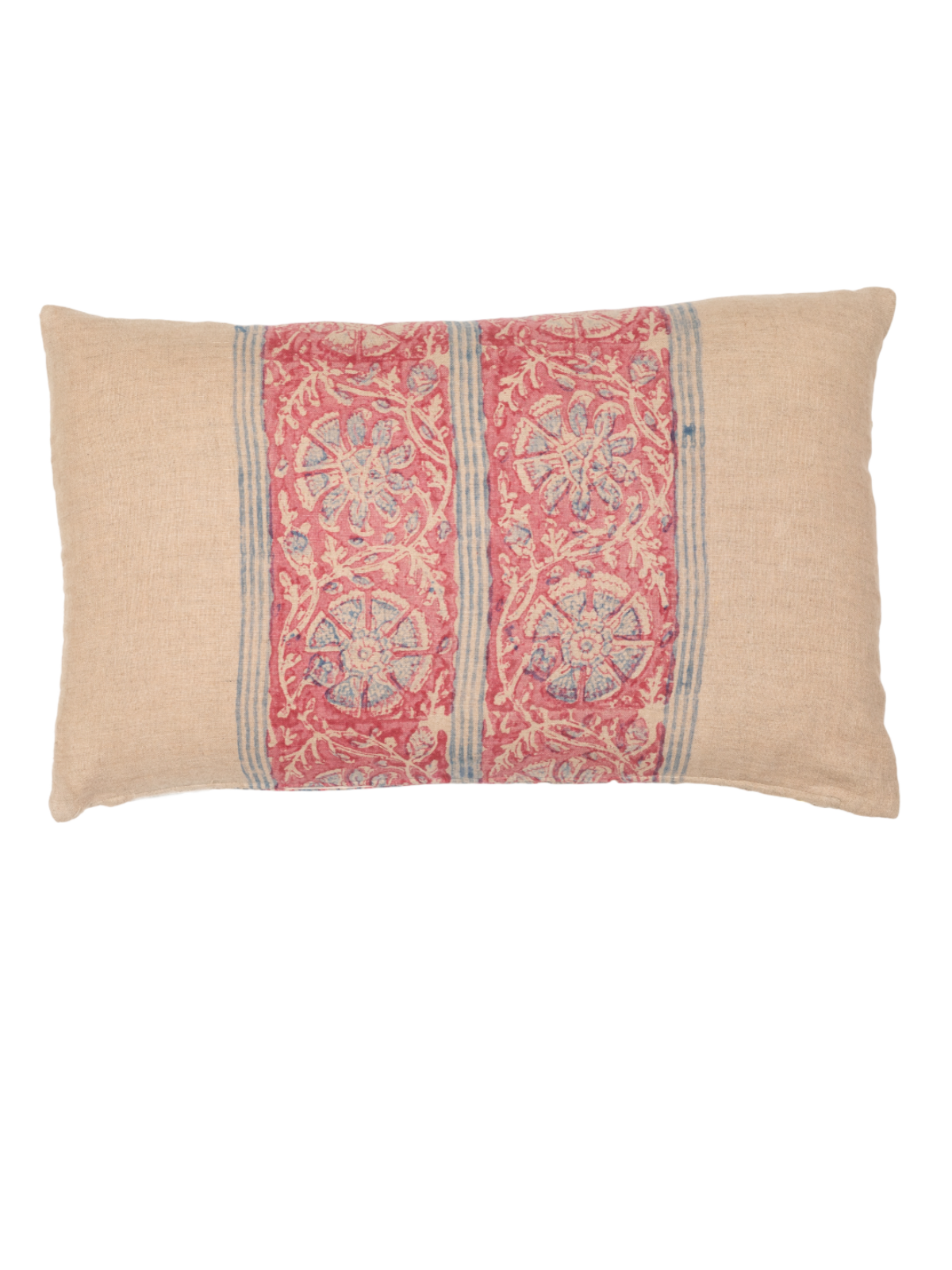 Coromandel Vintage Red & Blue Petit Lumbar Pillow Cover