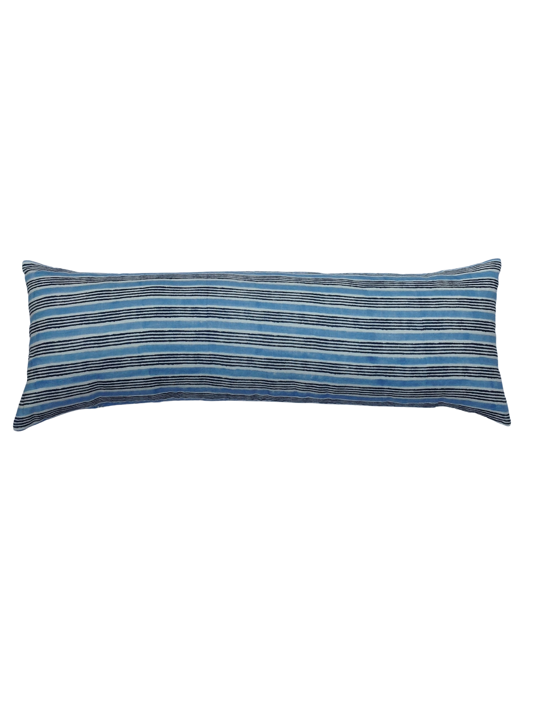 Gayana Stripe Indigo/Cornflower Blue Lumbar Pillow Cover