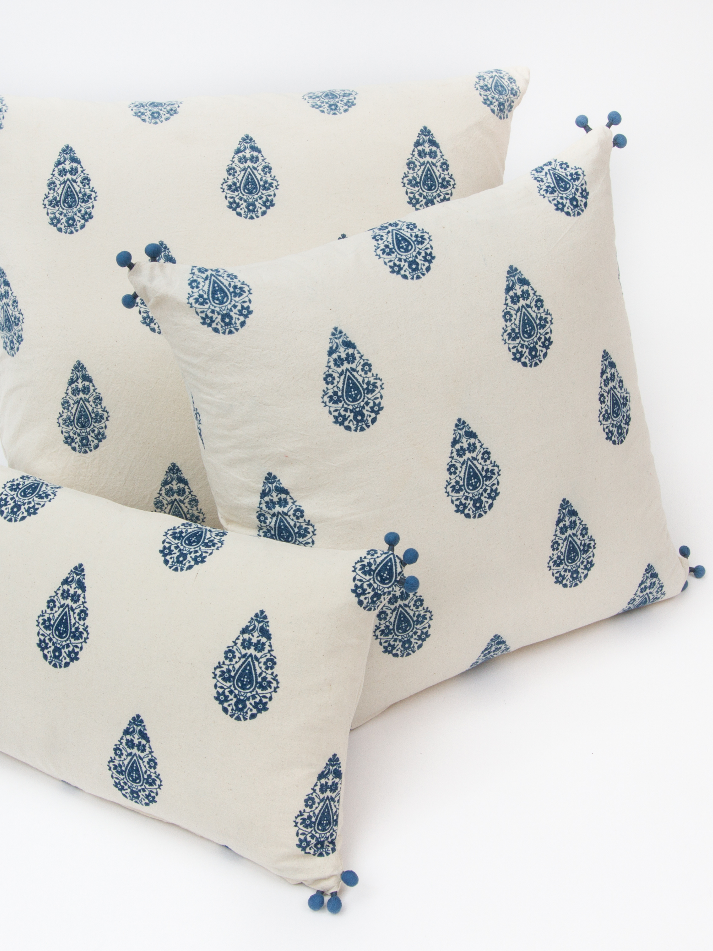 Henna Indigo Petit Lumbar Pillow