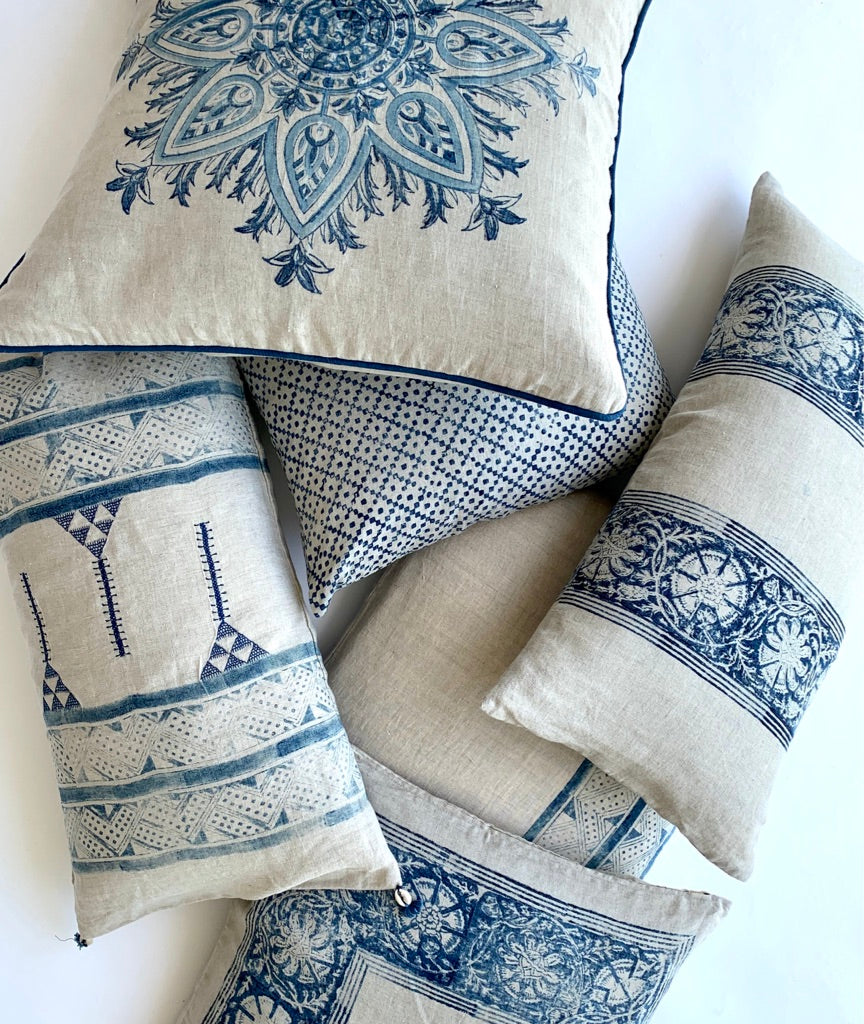 Indigo Medallion Pillow Pair