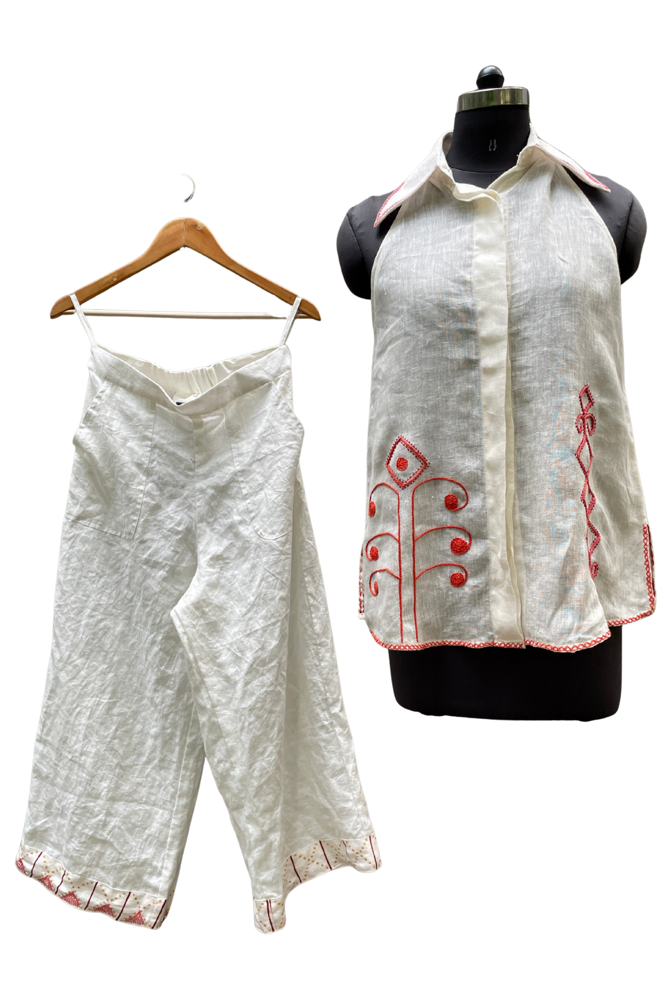 Manju Top Shell with Embroidery