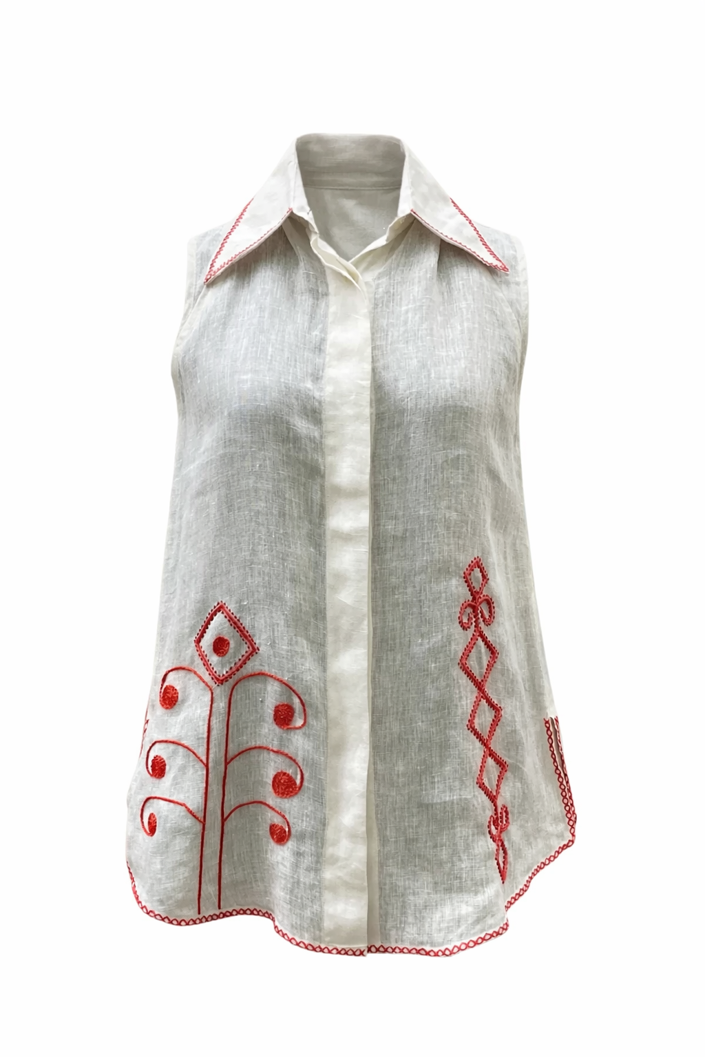Manju Top Shell with Embroidery