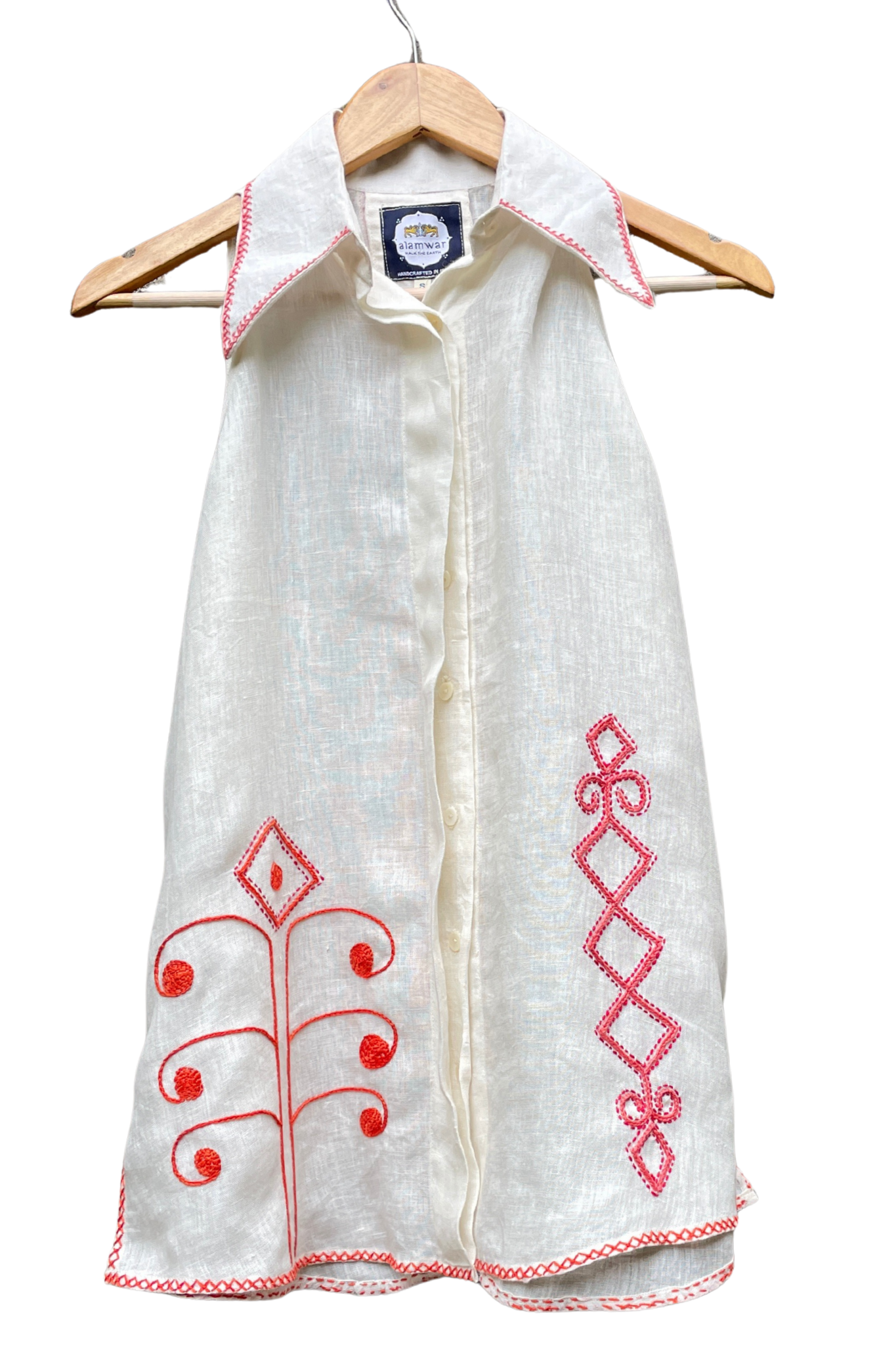 Manju Top Shell with Embroidery
