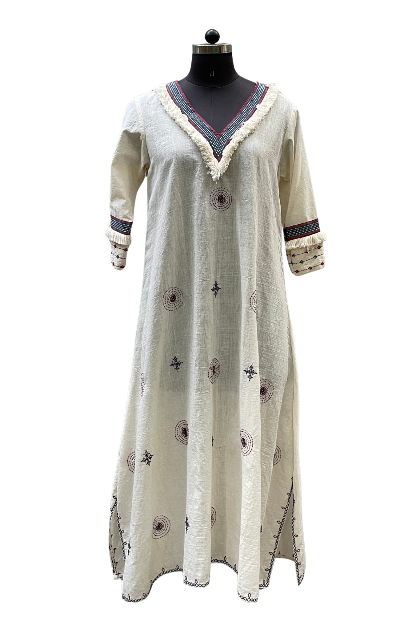 Myanmar Kaftan Khadi with Embroidery