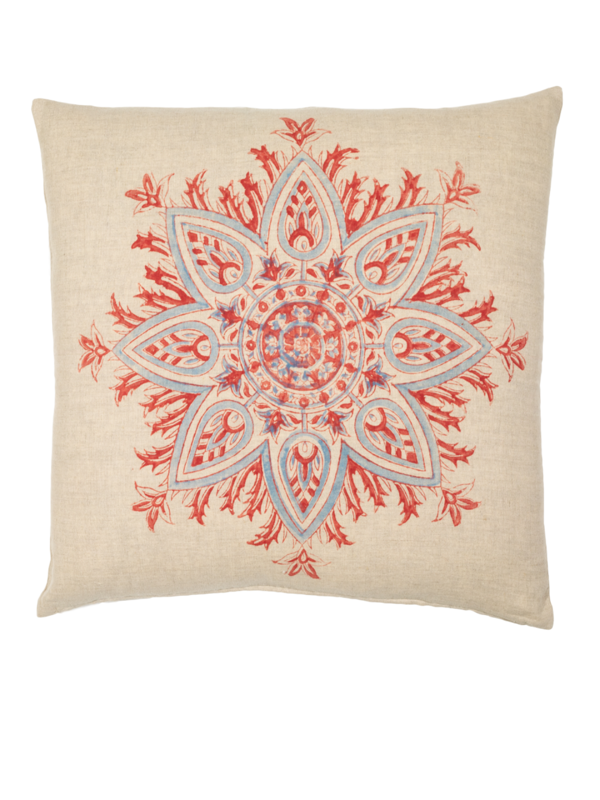 Medallion Vintage Red & Blue Euro Sham