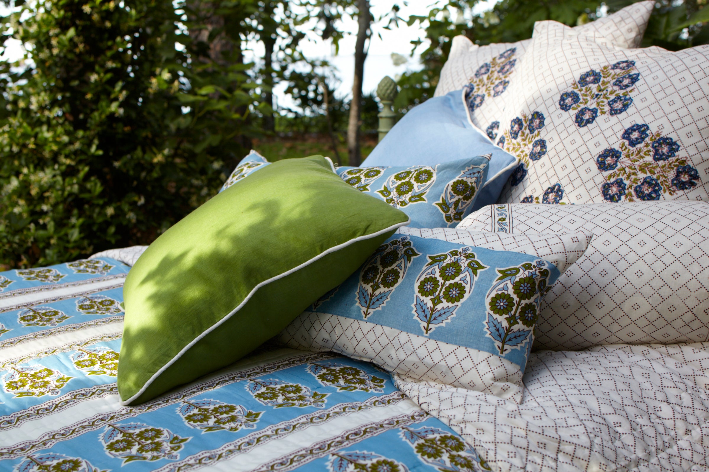 Sham Floral Lattice Euro