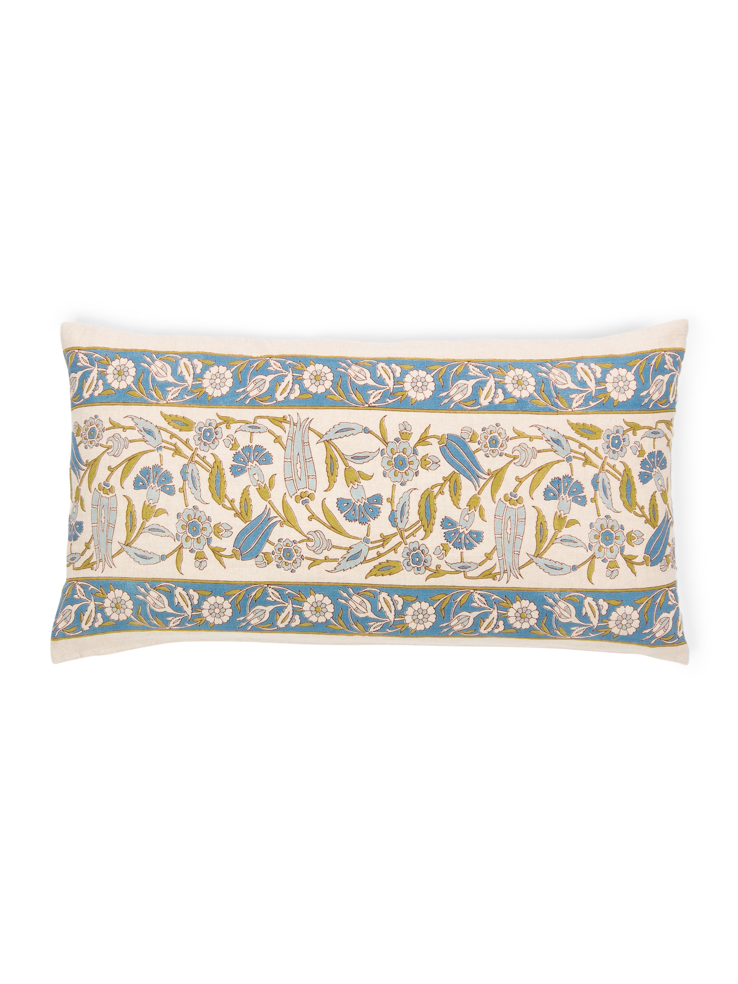 Peshawar Blue/Green Lumbar Pillow