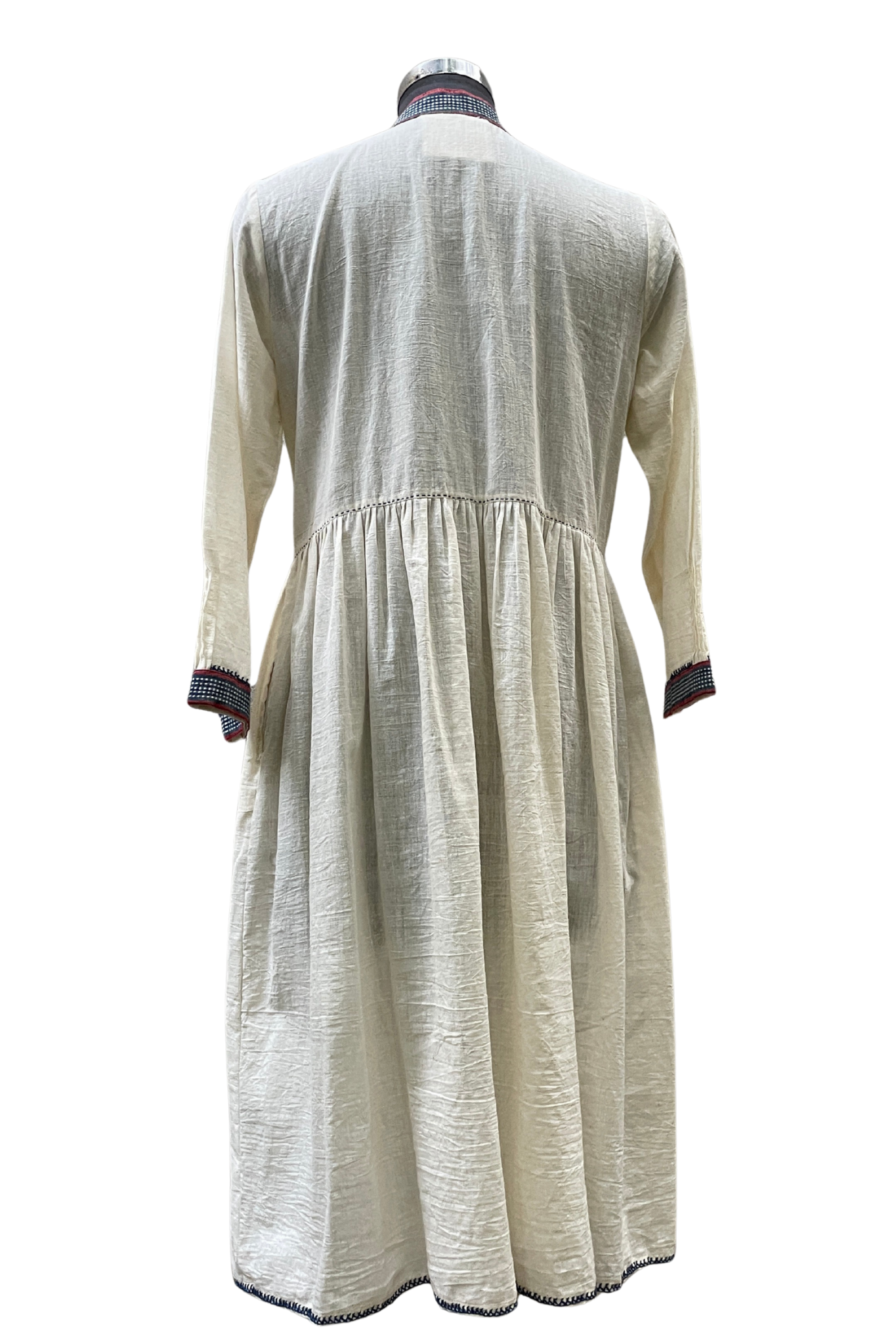 Sarita Jacket Dress Khadi with Embroidery