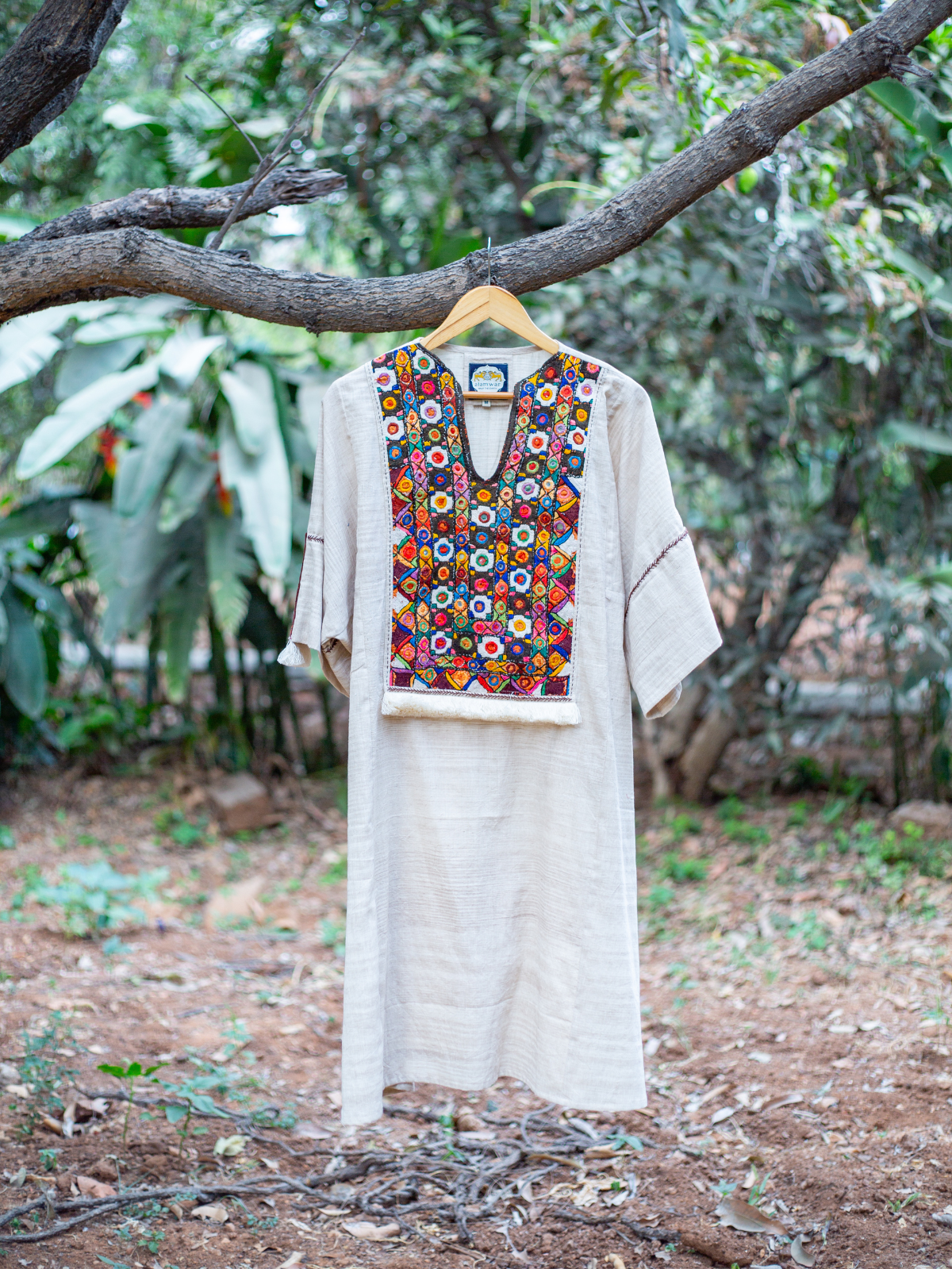 Tunic With Multi Antique Yoke