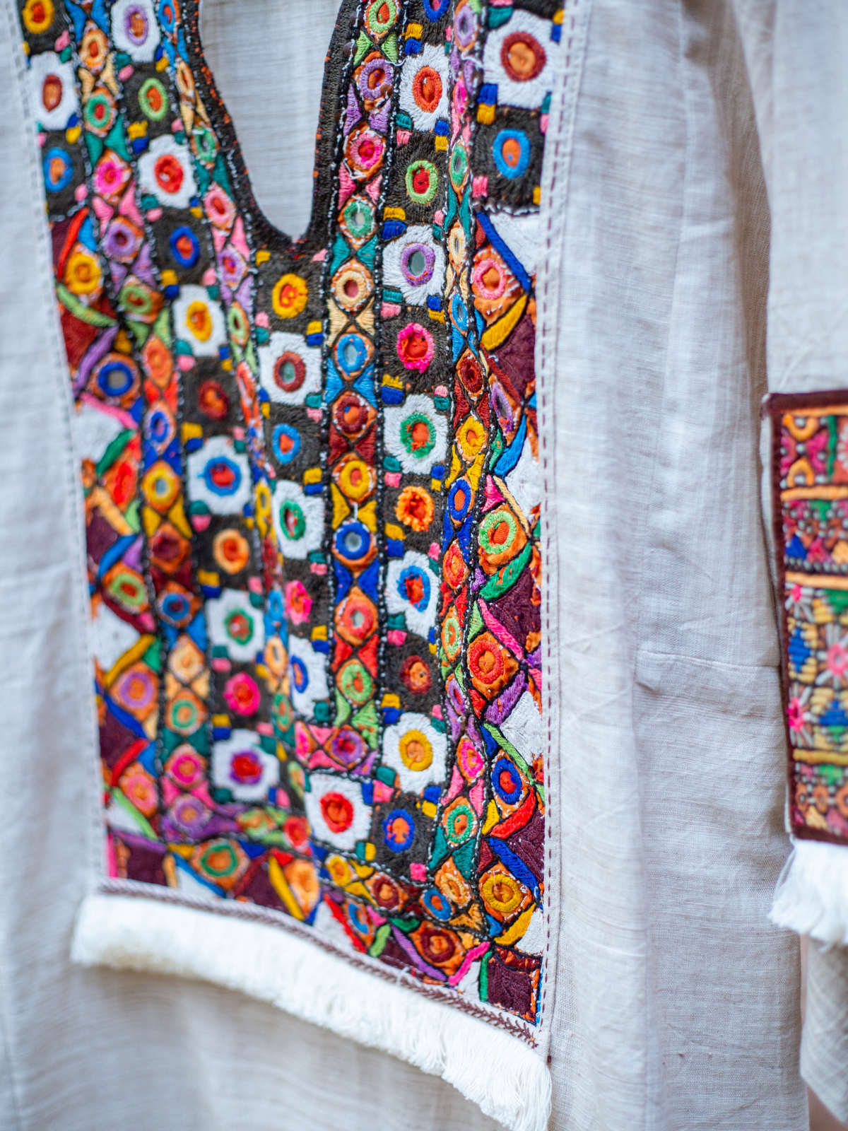 Tunic With Multi Antique Yoke