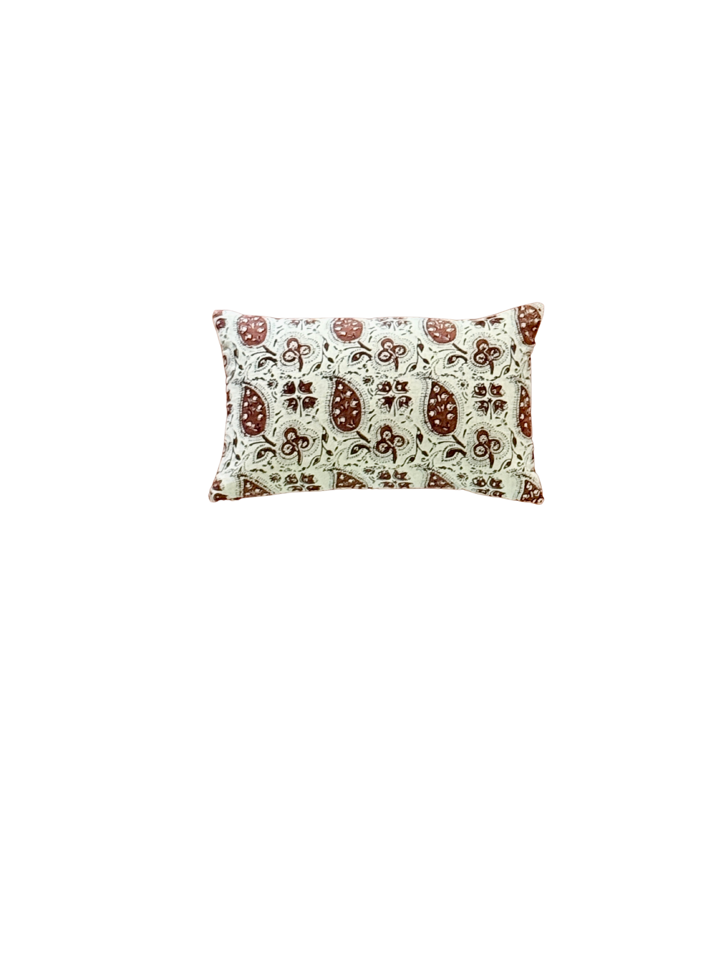 Betel Leaf Charcoal/Cinnamon Decorative Pillow Cover