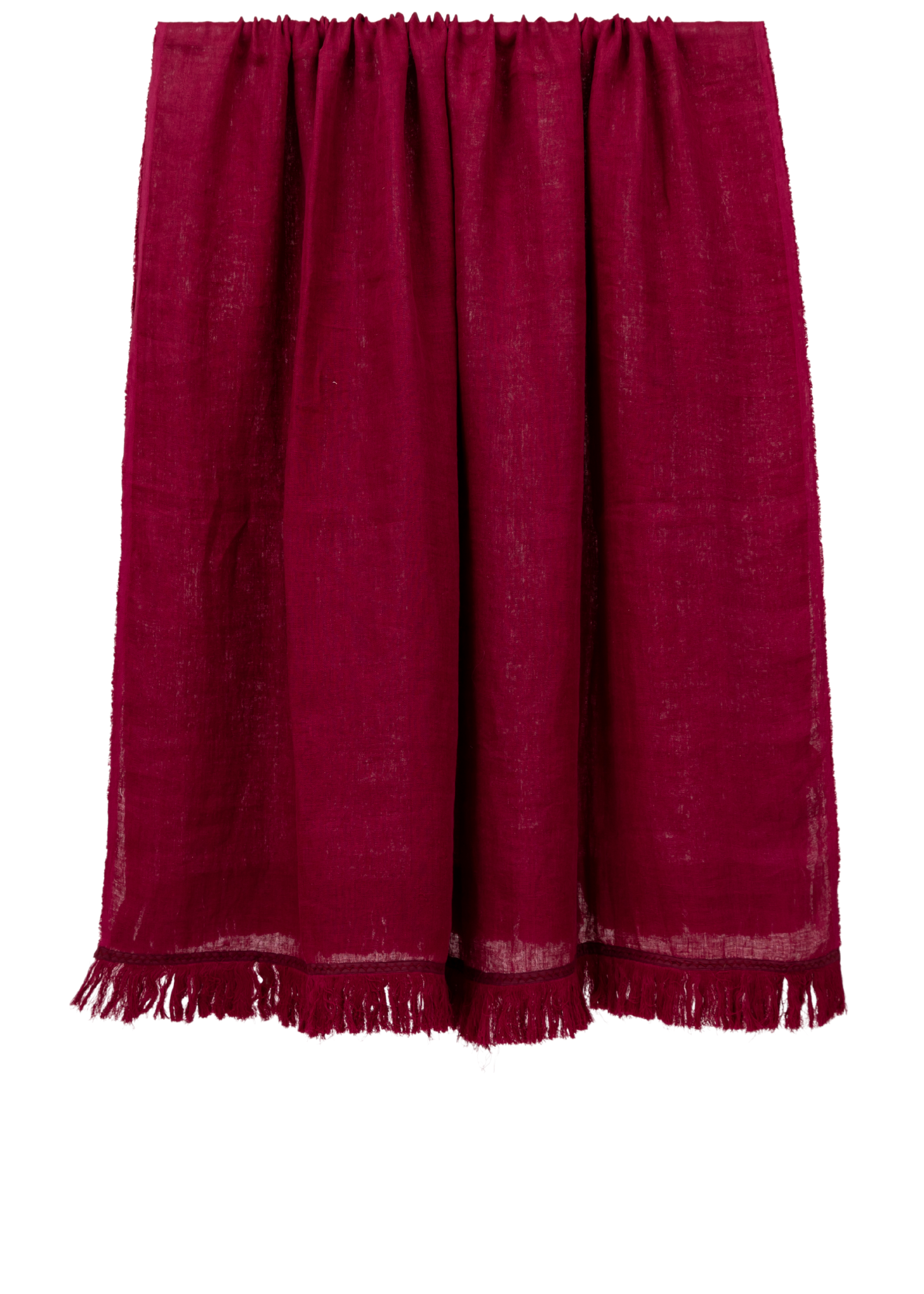 Cinnabar Sheer Linen Throw