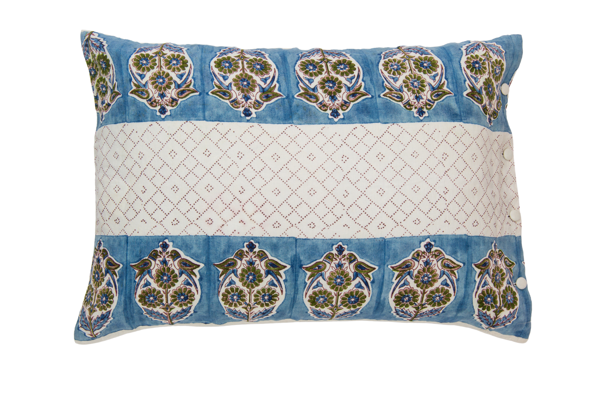 Parakeets Linen Pillow Shams