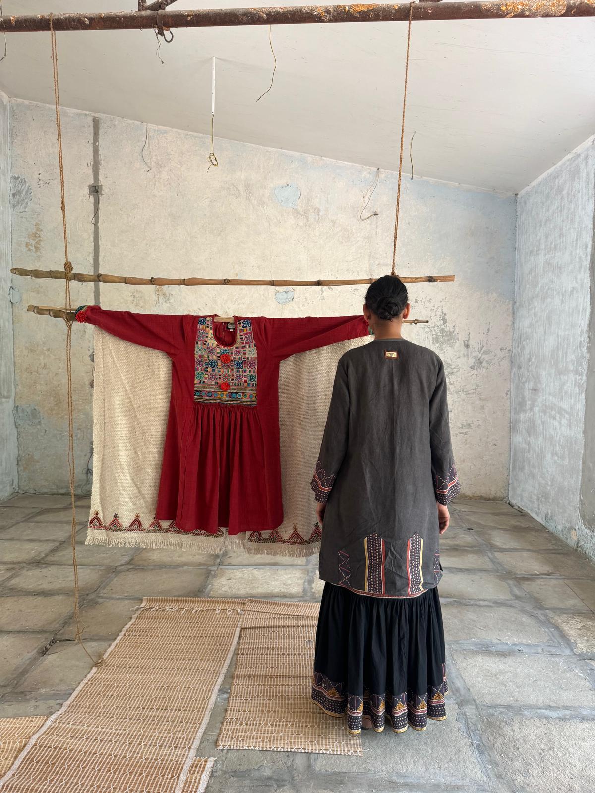 Durga Tunic in Charcoal
