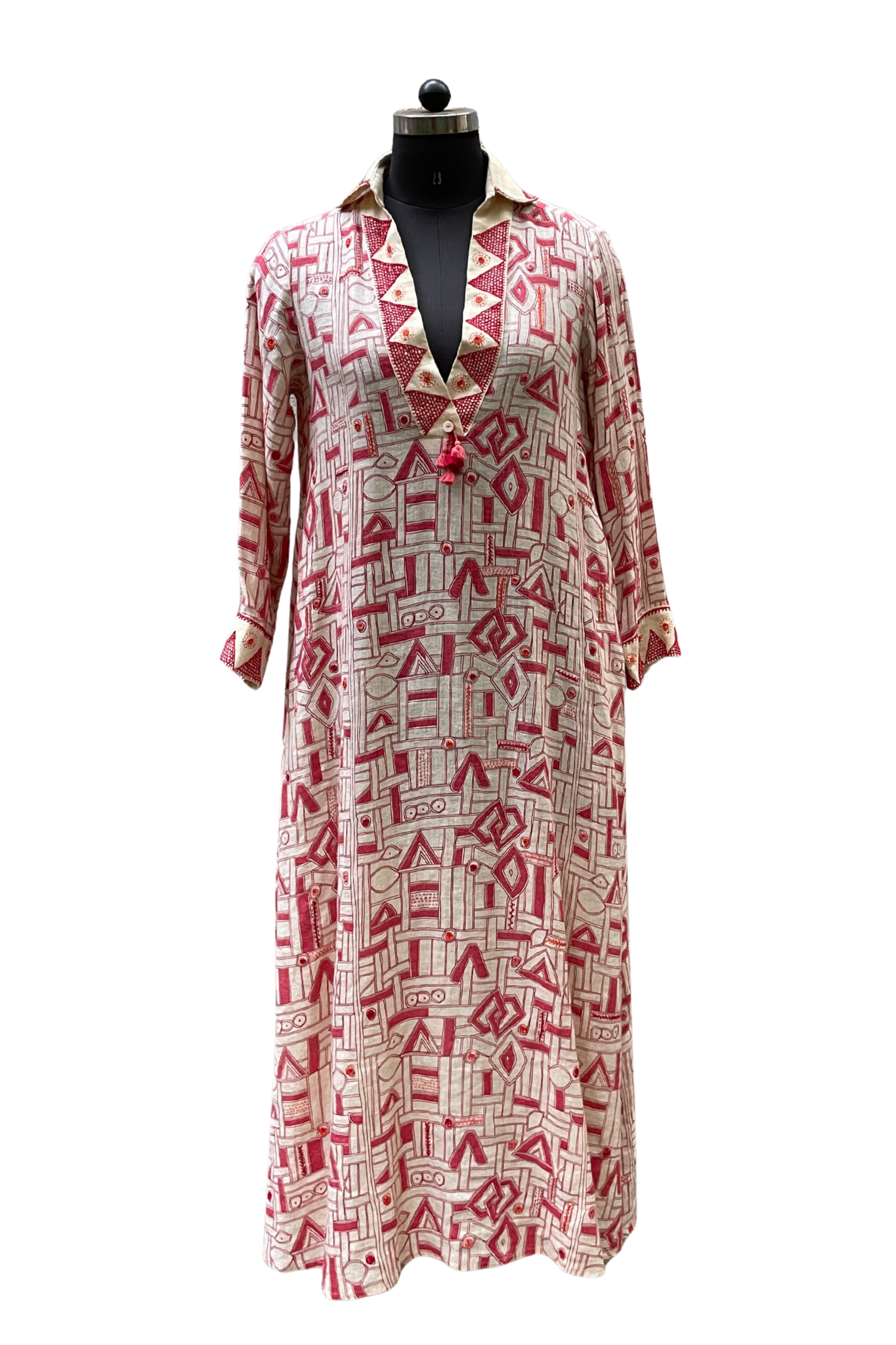 Zainab Kuba Tomato with Embroidery