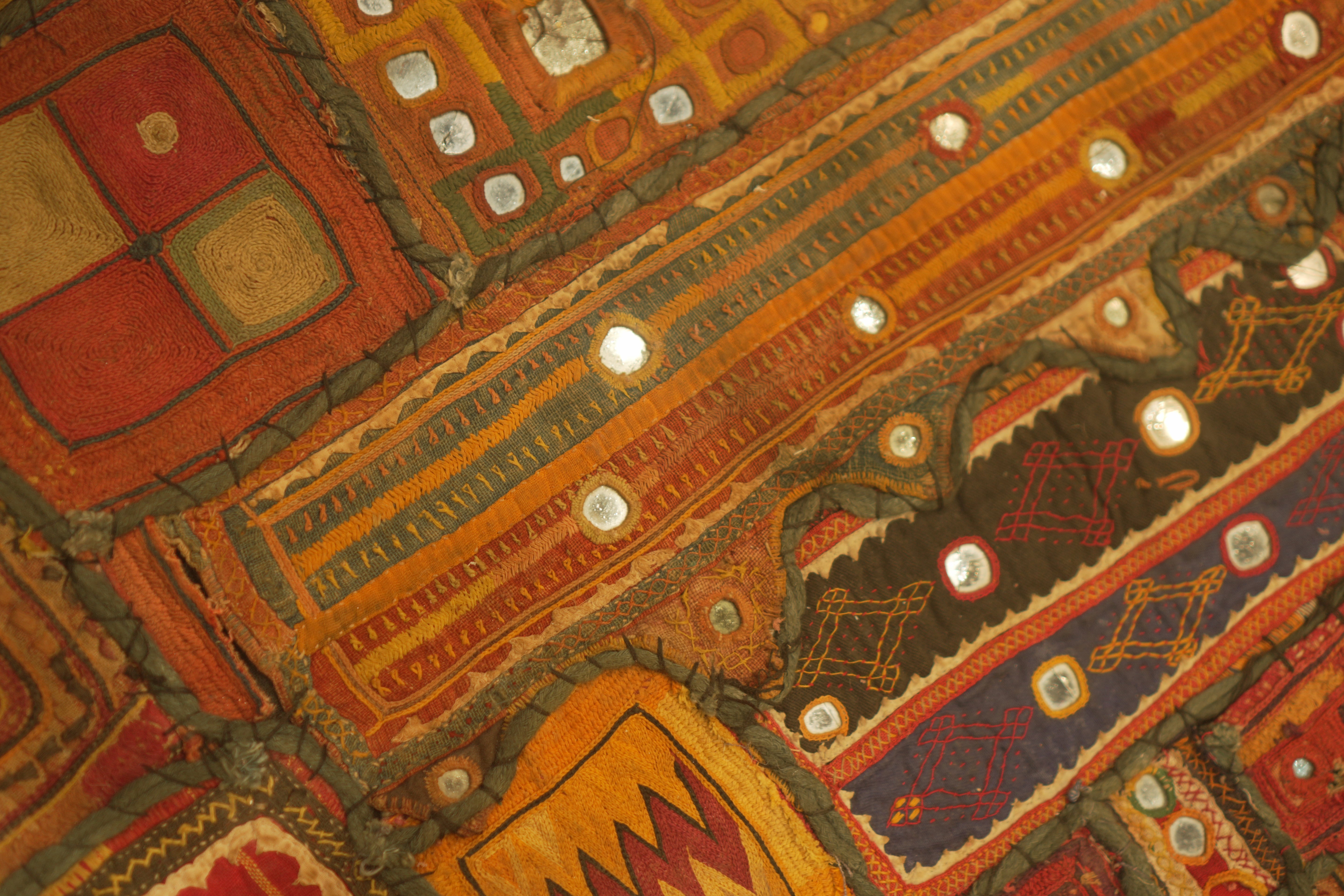 hand embroidered by banjara artisans