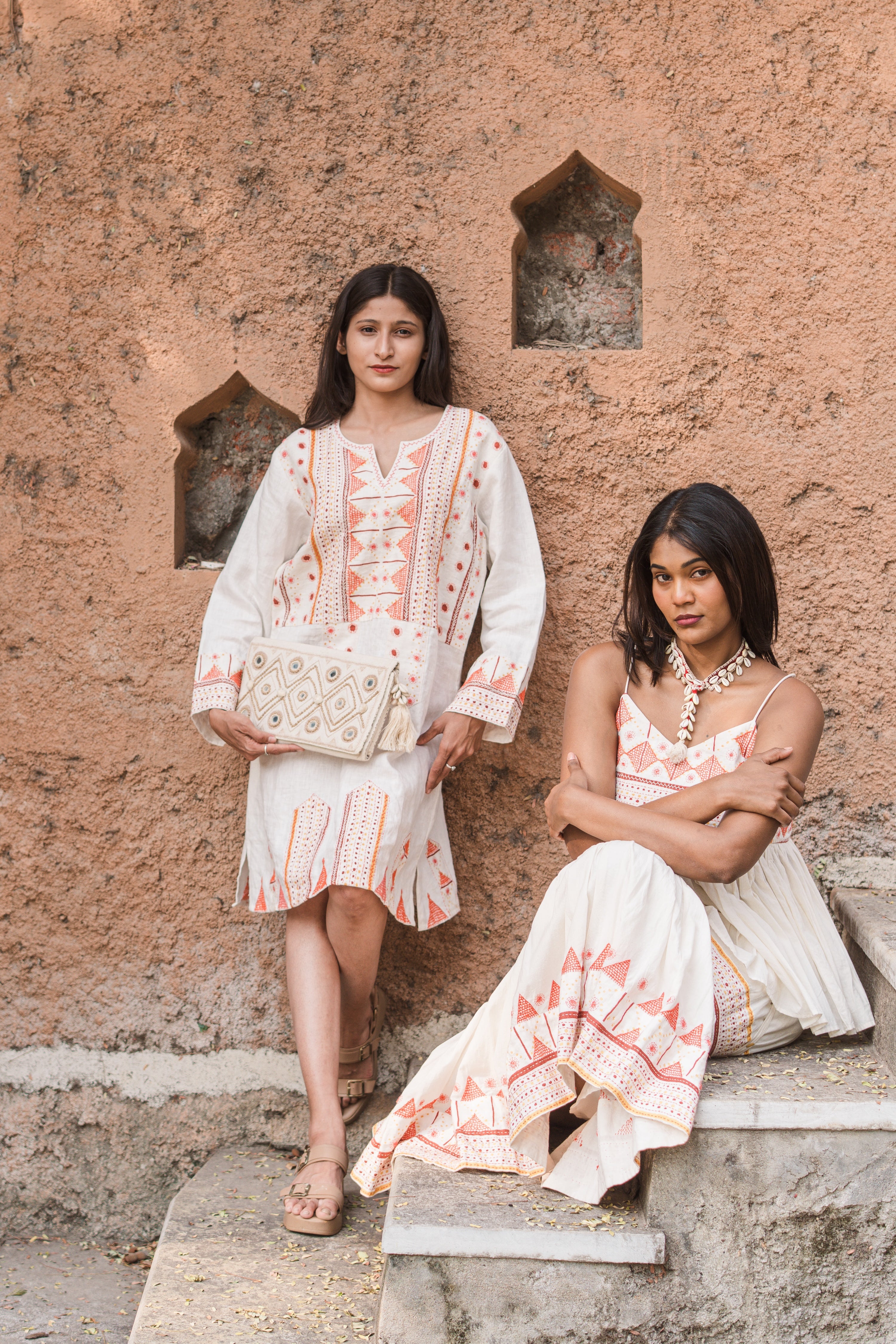 Durga Tunic Shell with Embroidery